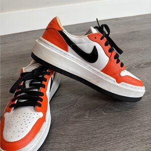 Jordan 1 Elevated Low SE WNBA Nike Bold Orange and White Sneakers